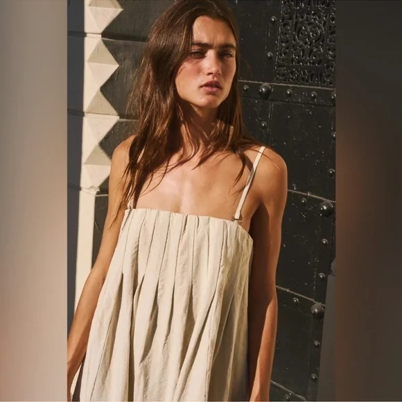 Free People Cream/ Off White Maxi Dress NWT - Picture 2 of 13